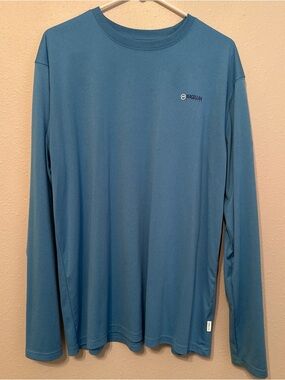 Magellan Outdoors Men's Long-Sleeve Performance Tee - Teal Blue
